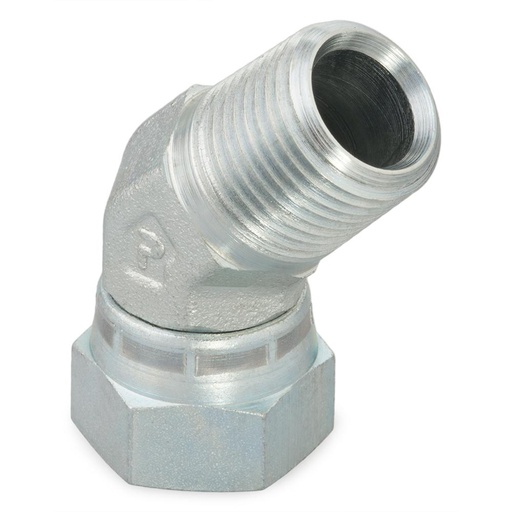 3107-12-8 Swivel male 45° elbow