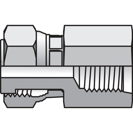 6-4 G65L-S STRAIGH THREAD SWIVEL CONN