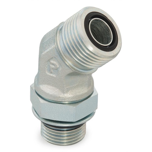 6-8V4OMLOS O-Lok 45° male stud elbow