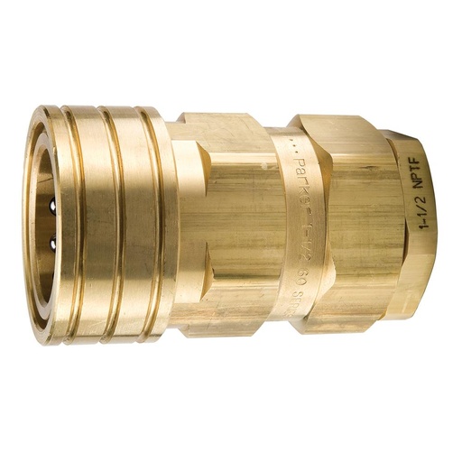 BH12-60L-BSPP 60 BRASS COUPLER 1 1/2'' BSPP