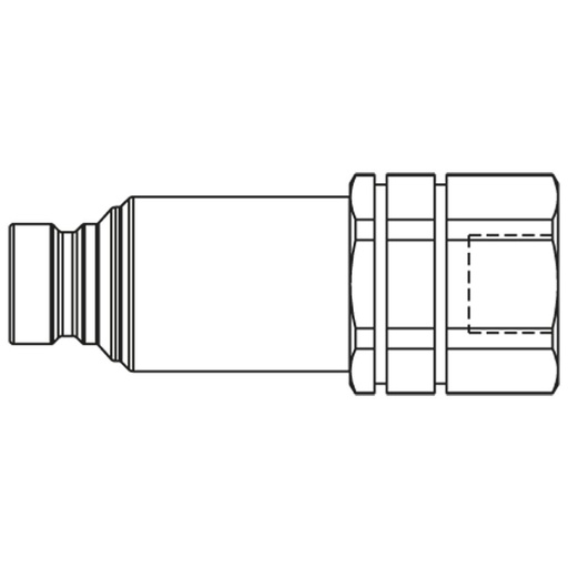 FEC-1002-16FB FLATFACED PLUG-IN NIPPLE