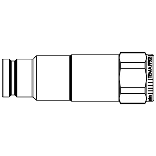 FF3821 FLATFACED PLUG, ELIM.