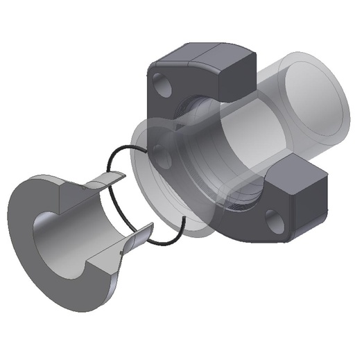 HPF332-60X5.0-FCF HPF TUBE CONNECTION FLAT FACE