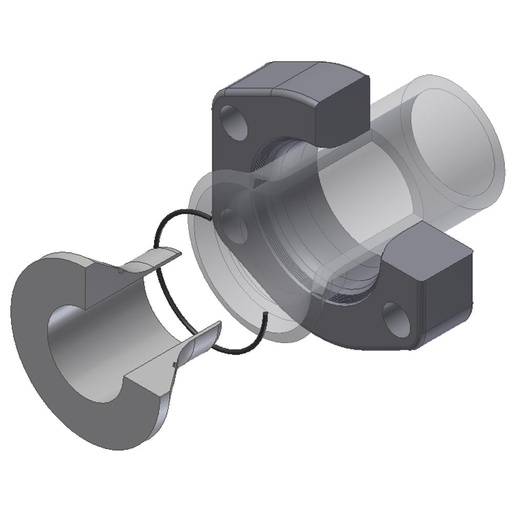 HPF624-50X8.0-FCF HPF TUBE CONNECTION FLAT FACE