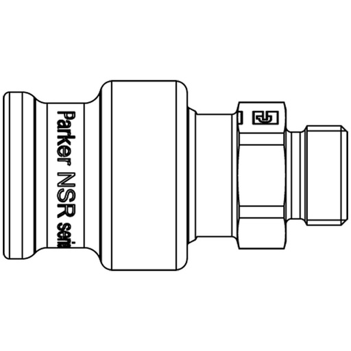 NSP-251-C16MCL COUPLER NSP M16X1.5 MALE 90
