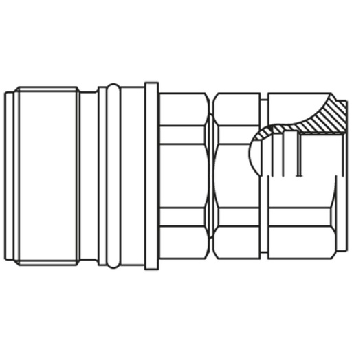QHPA54-G4X4-C QUICK COUPLING,FEMALE COUPLER: