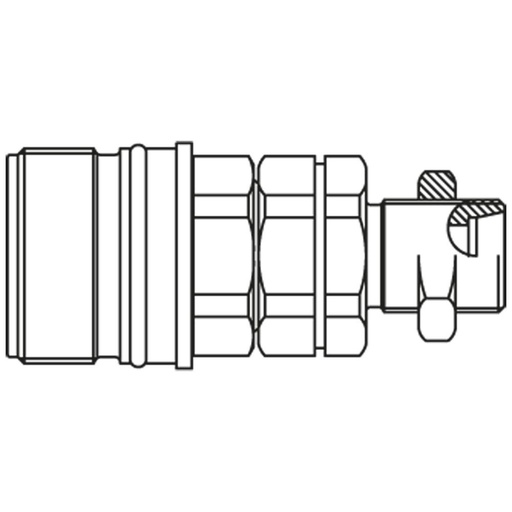 QHPA56-E7X8-C QUICK COUPLING,FEMALE COUPLER:
