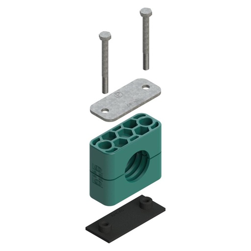 RAP3-542 TUBE CLAMP, SINGLE, SERIES A